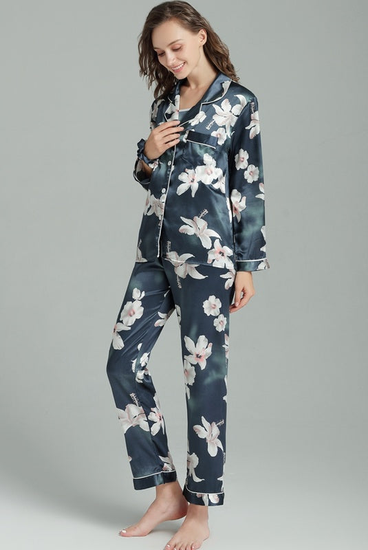 Satin Fantasy Pajamas 7 pieces Set