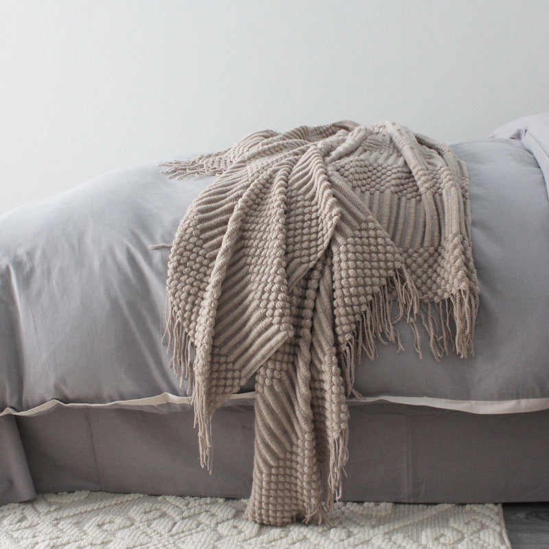 Cozy Knitted Nap Blanket