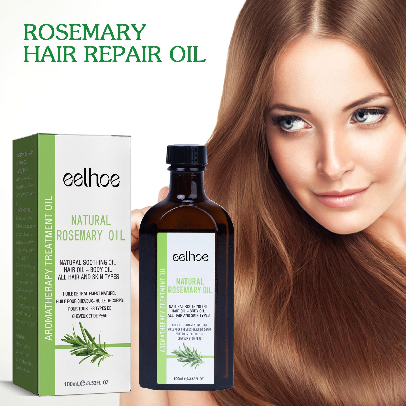 Rosemary Hair Care Essential Oil Anti-frizz Long-lasting Softness