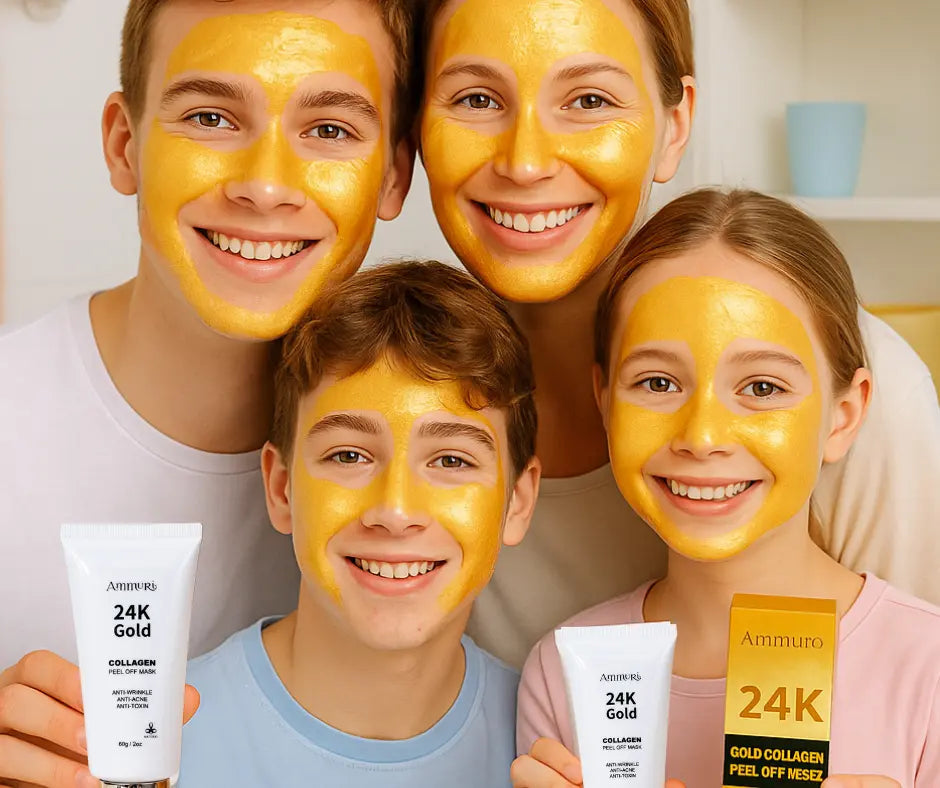 Ammuri 24K Gold Peel-Off Face Mask – Deep Cleansing & Brightening Pore Minimiser (60ml)-3