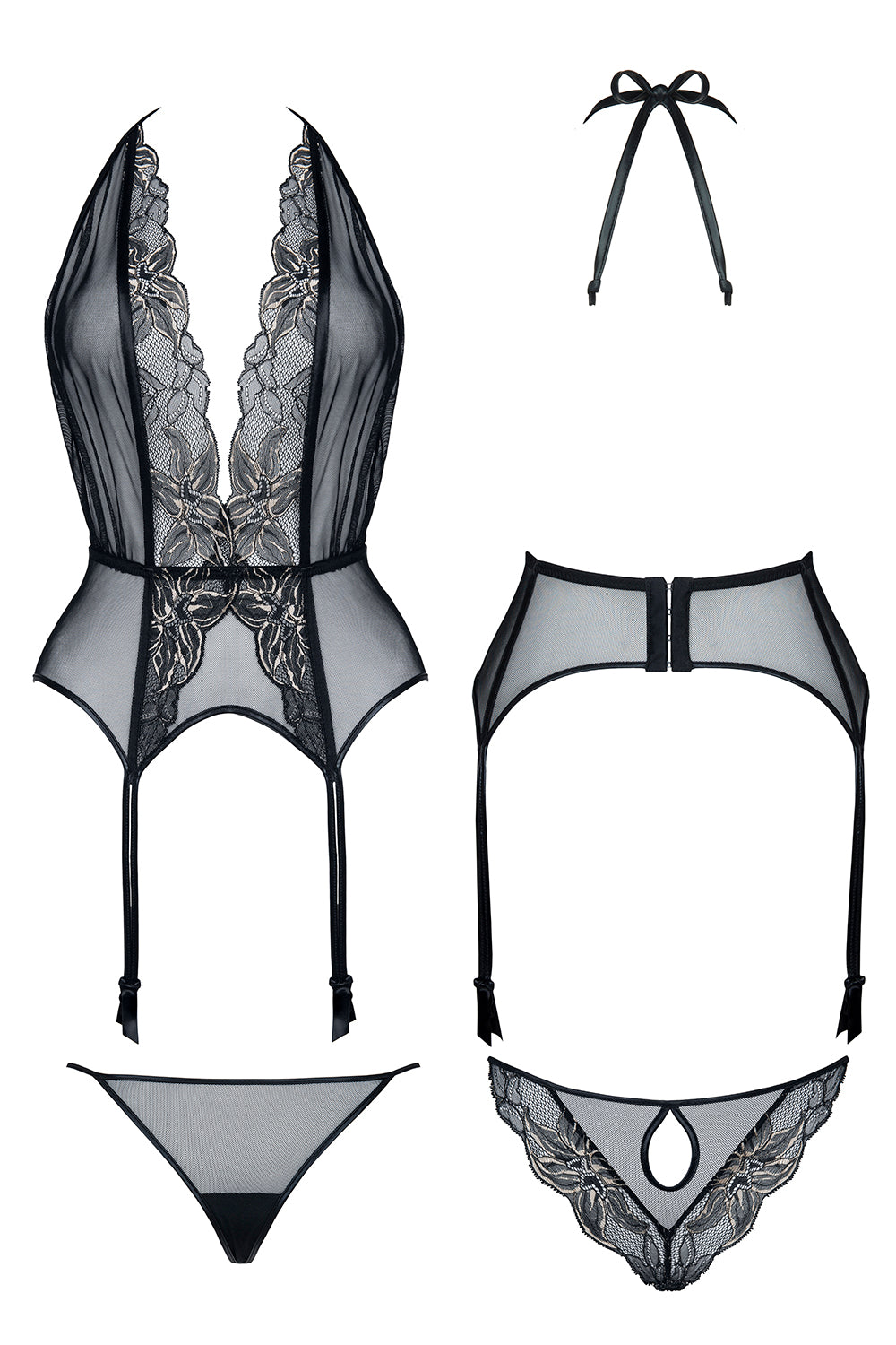 Wet-look Gorset Penelope