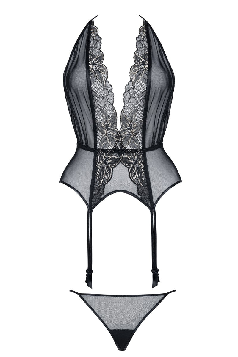 Wet-look Gorset Penelope