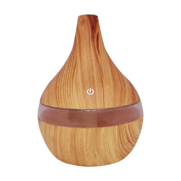 Diffuseur & humidificateur d'huiles essentielles aspect bois clair-0