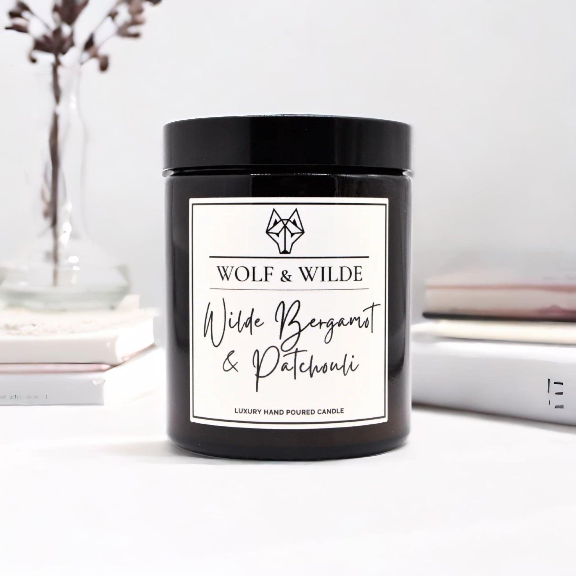 Bergamot & Patchouli Luxury Aromatherapy Scented Candle-1