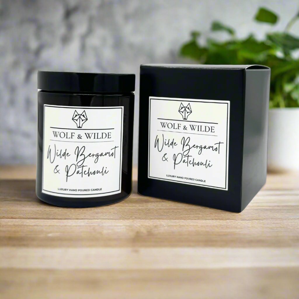 Bergamot & Patchouli Luxury Aromatherapy Scented Candle-0