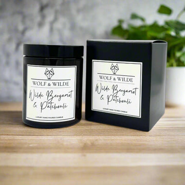 Bergamot & Patchouli Luxury Aromatherapy Scented Candle-0