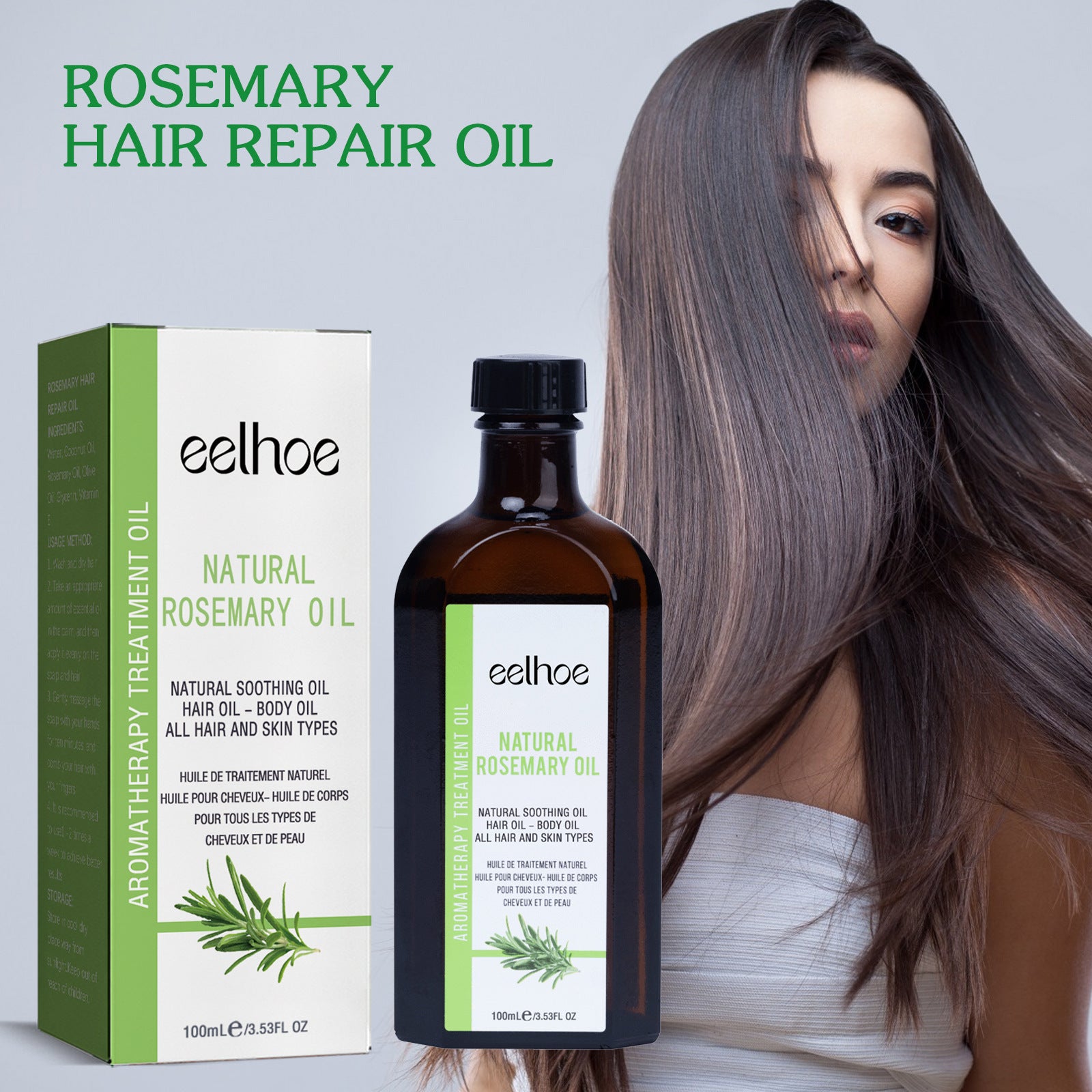Rosemary Hair Care Essential Oil Anti-frizz Long-lasting Softness