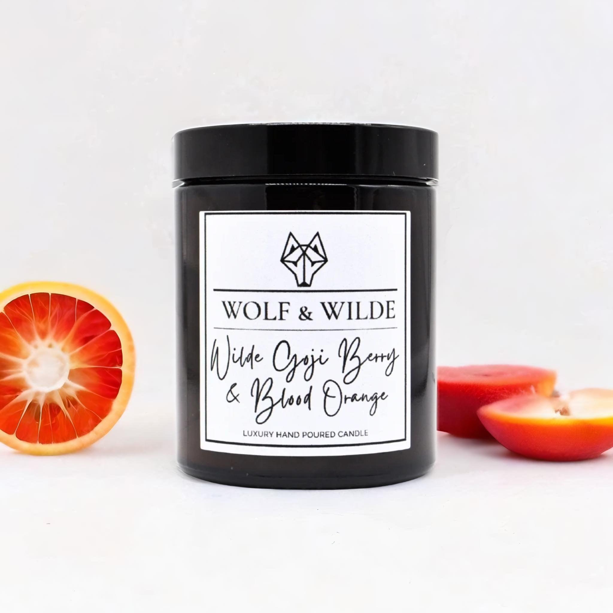 Goji Berry & Blood Orange Luxury Aromatherapy Scented Candle-3