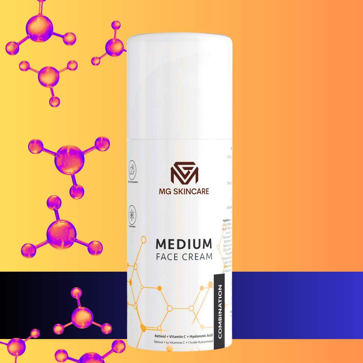 Medium Face Cream with Retinol - Vita C & Hyaluronic Acid-0