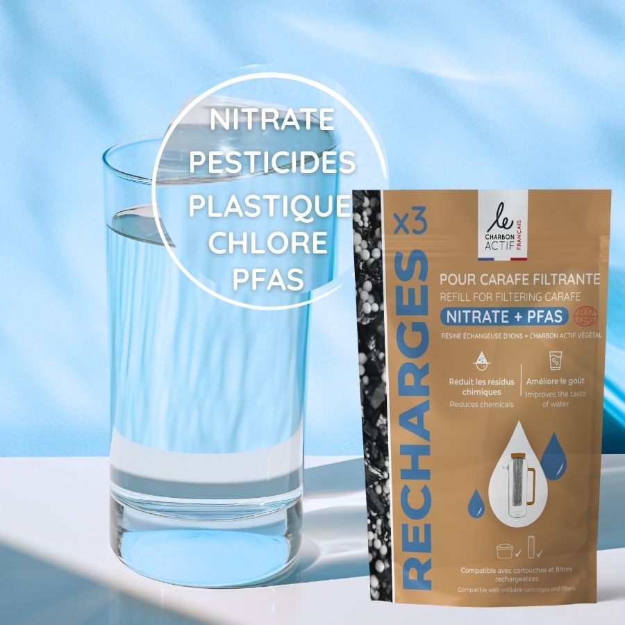 Recharge carafe filtrante Pfas-Nitrate ou charbon actif - cartouche filtrante-4
