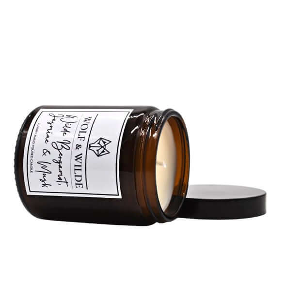 Wilde Bergamot, Jasmine & Musk Luxury Aromatherapy Scented Candle-5