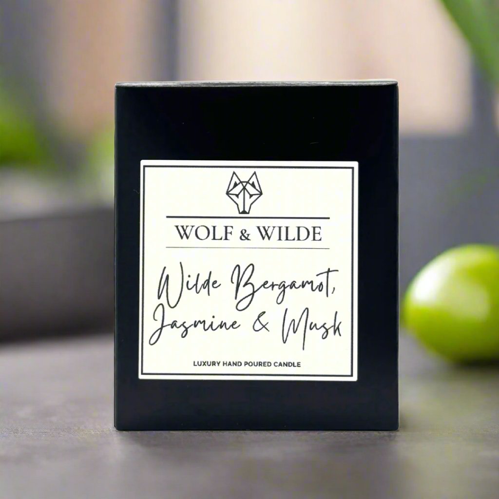 Wilde Bergamot, Jasmine & Musk Luxury Aromatherapy Scented Candle-1
