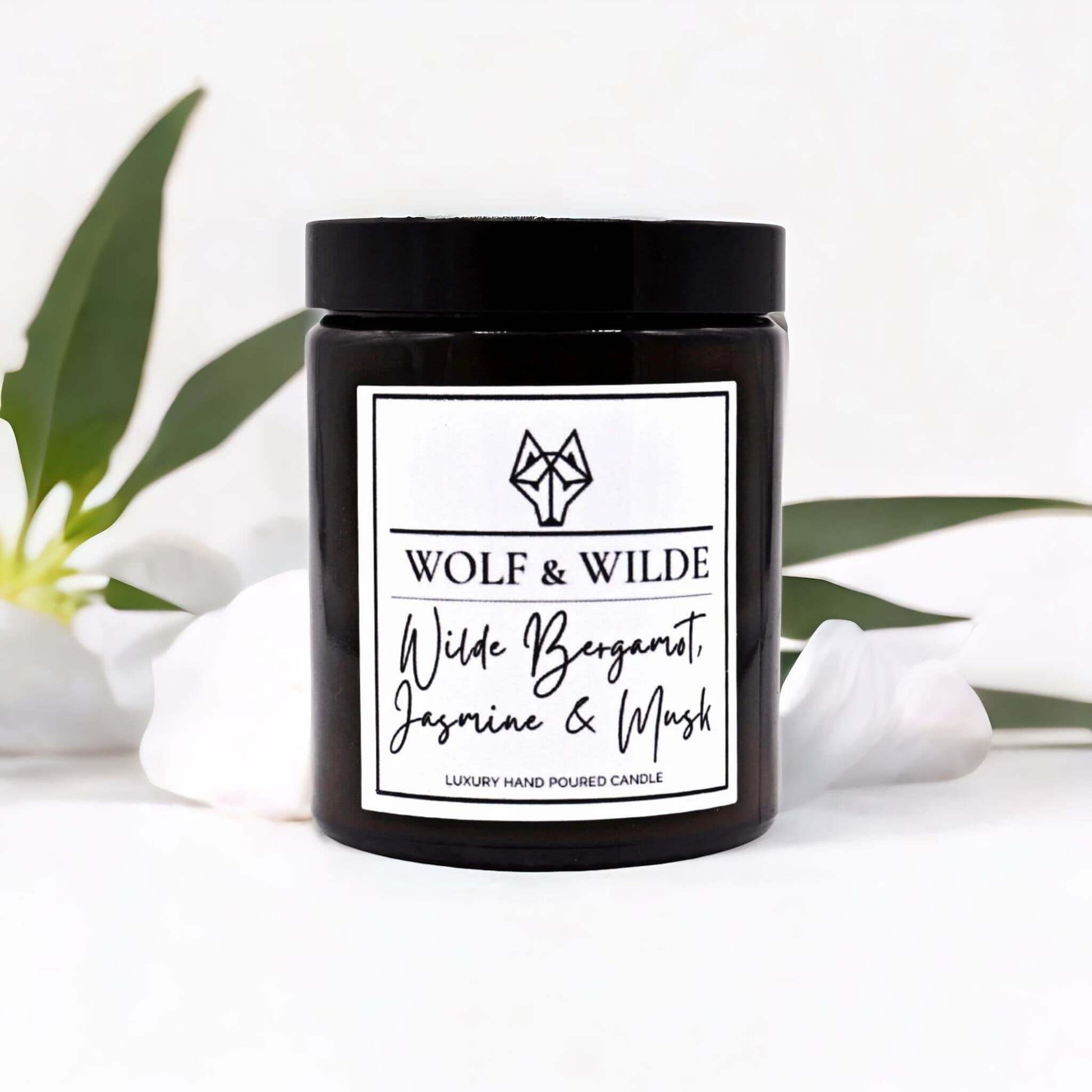 Wilde Bergamot, Jasmine & Musk Luxury Aromatherapy Scented Candle-2